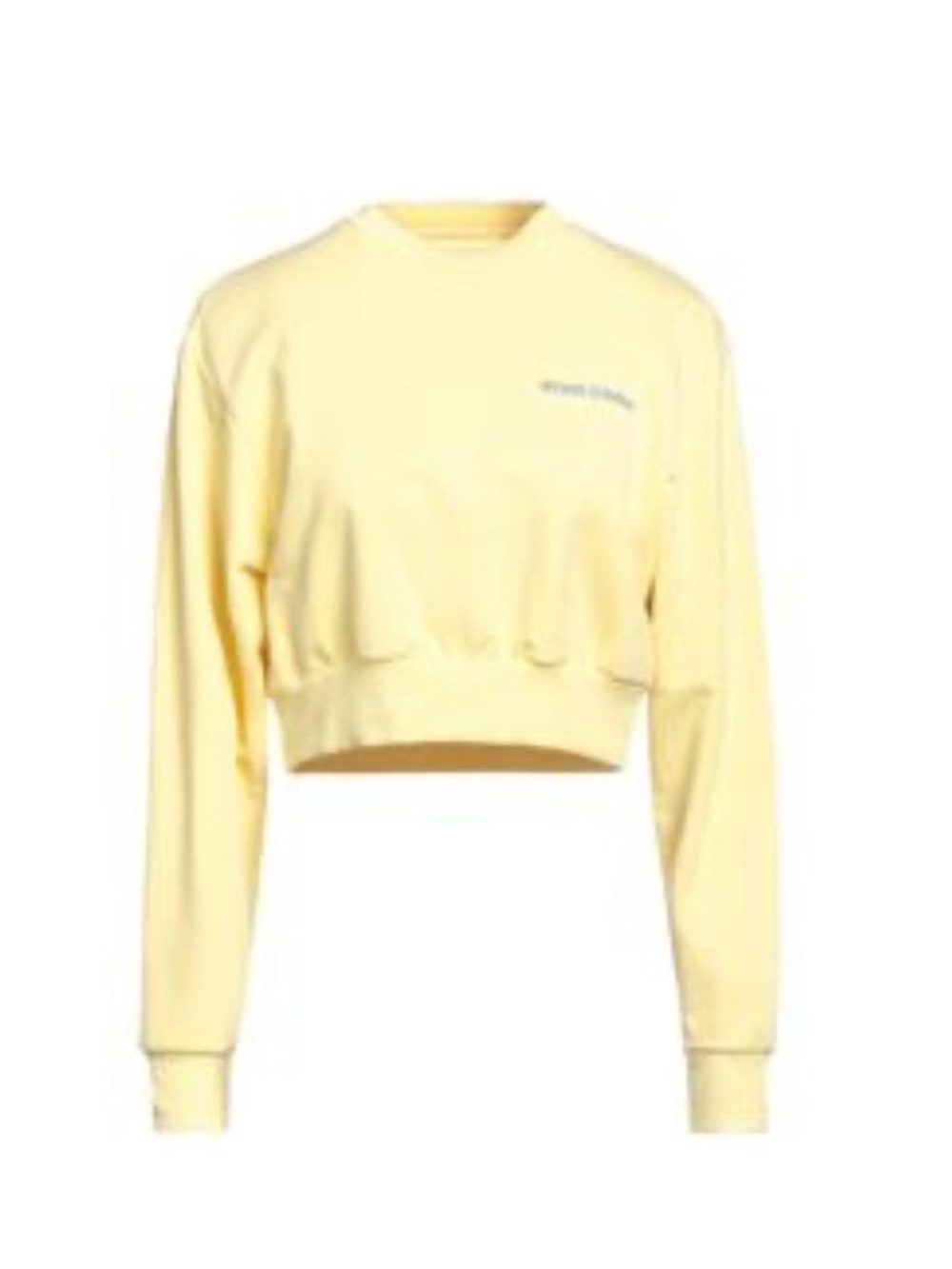 OPENING CEREMONY - “AUTHENTIC” “New” Pale Yellow Cropped Crewneck Sweatshirt